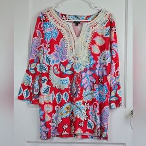 NWT Talbots Boho Top Size M